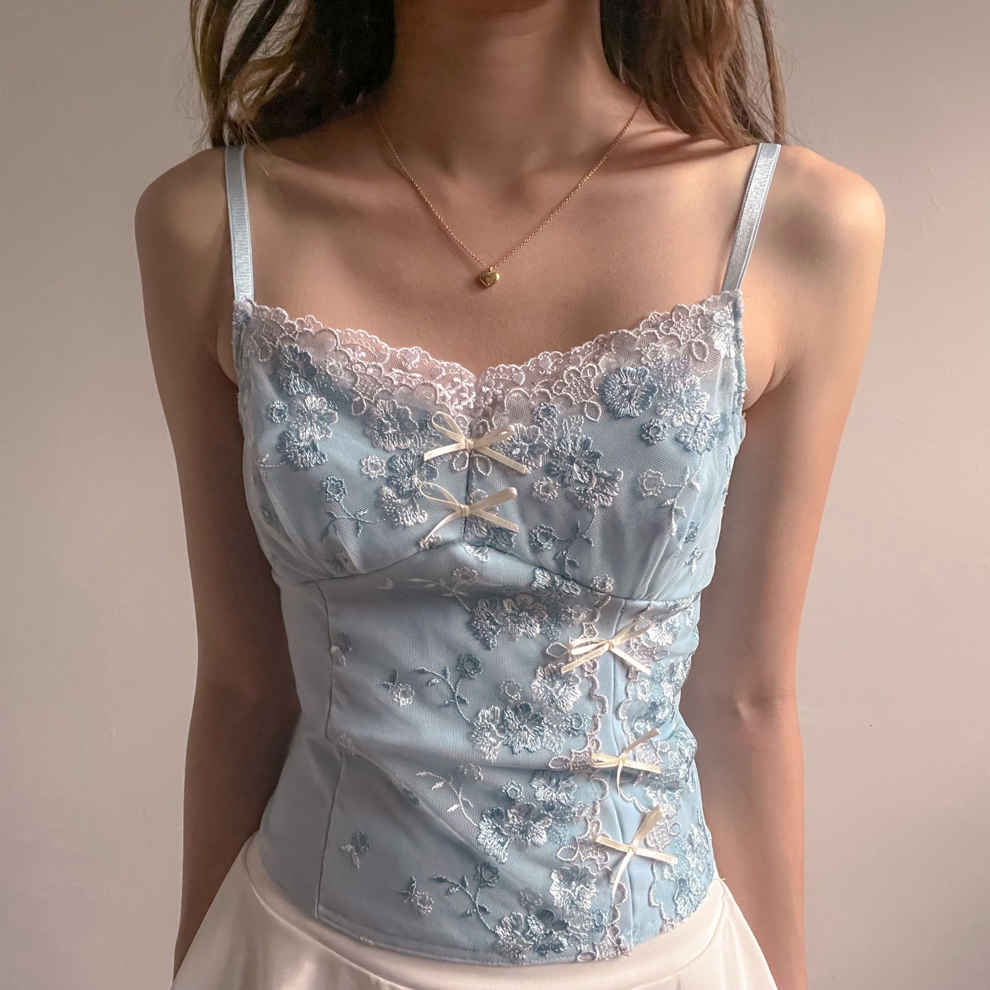 Frost Flower Asymmetrical Top