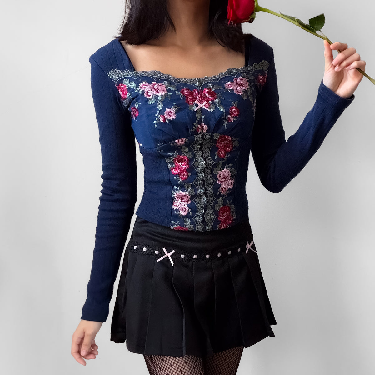 Midnight Pleated Skirt