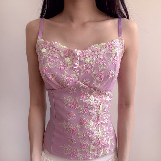 Violet Vineyard Asymmetric Top (Lavender)