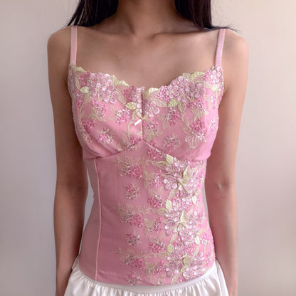 Violet Vineyard Asymmetric Top (Pink)