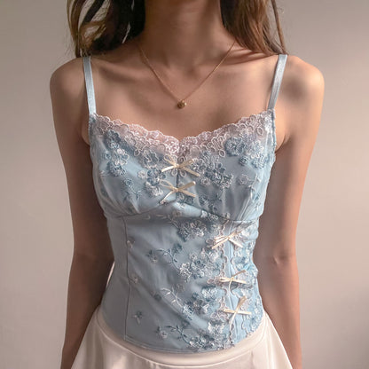 Frost Flower Asymmetrical Top