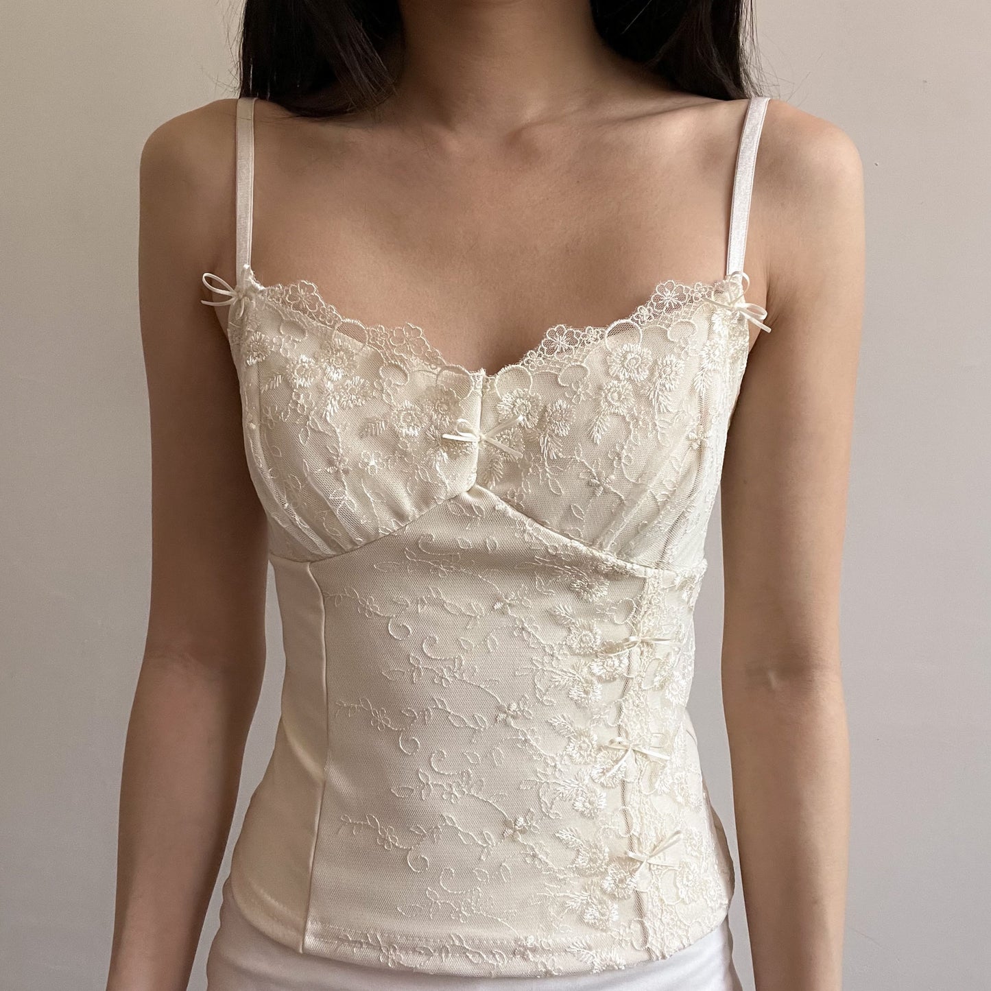 Vanilla Cream Asymmetric Top