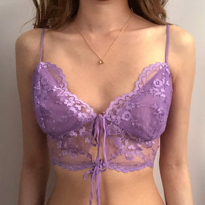 Purple Lace Floral Cami (XS)