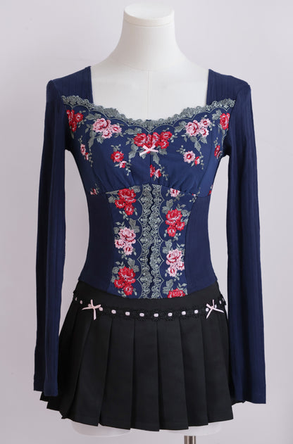 Midnight Pleated Skirt