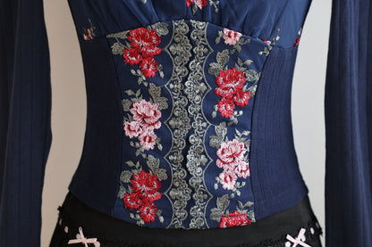 Midnight Rose Long Sleeve Top