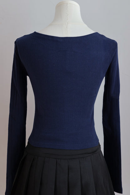 Midnight Rose Long Sleeve Top