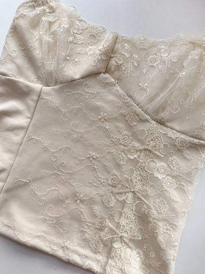 Vanilla Cream Asymmetric Top
