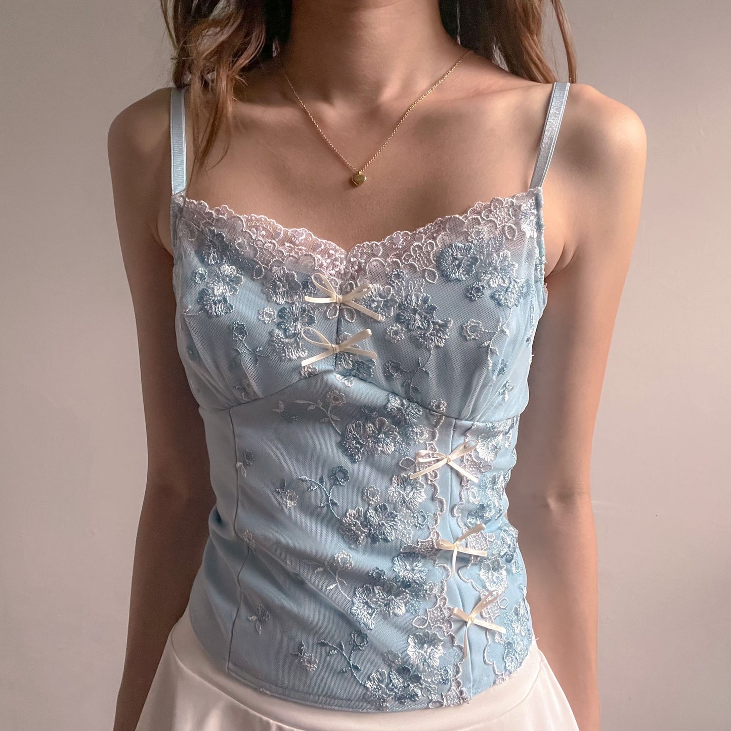 Frost Flower Asymmetrical Top