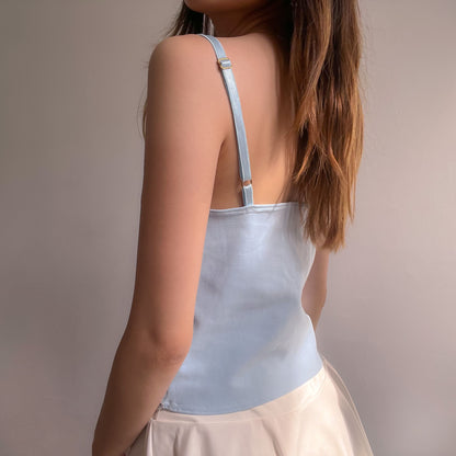 Frost Flower Asymmetrical Top