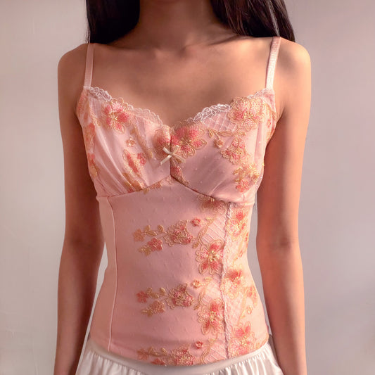 Peach Blossom Asymmetric Top