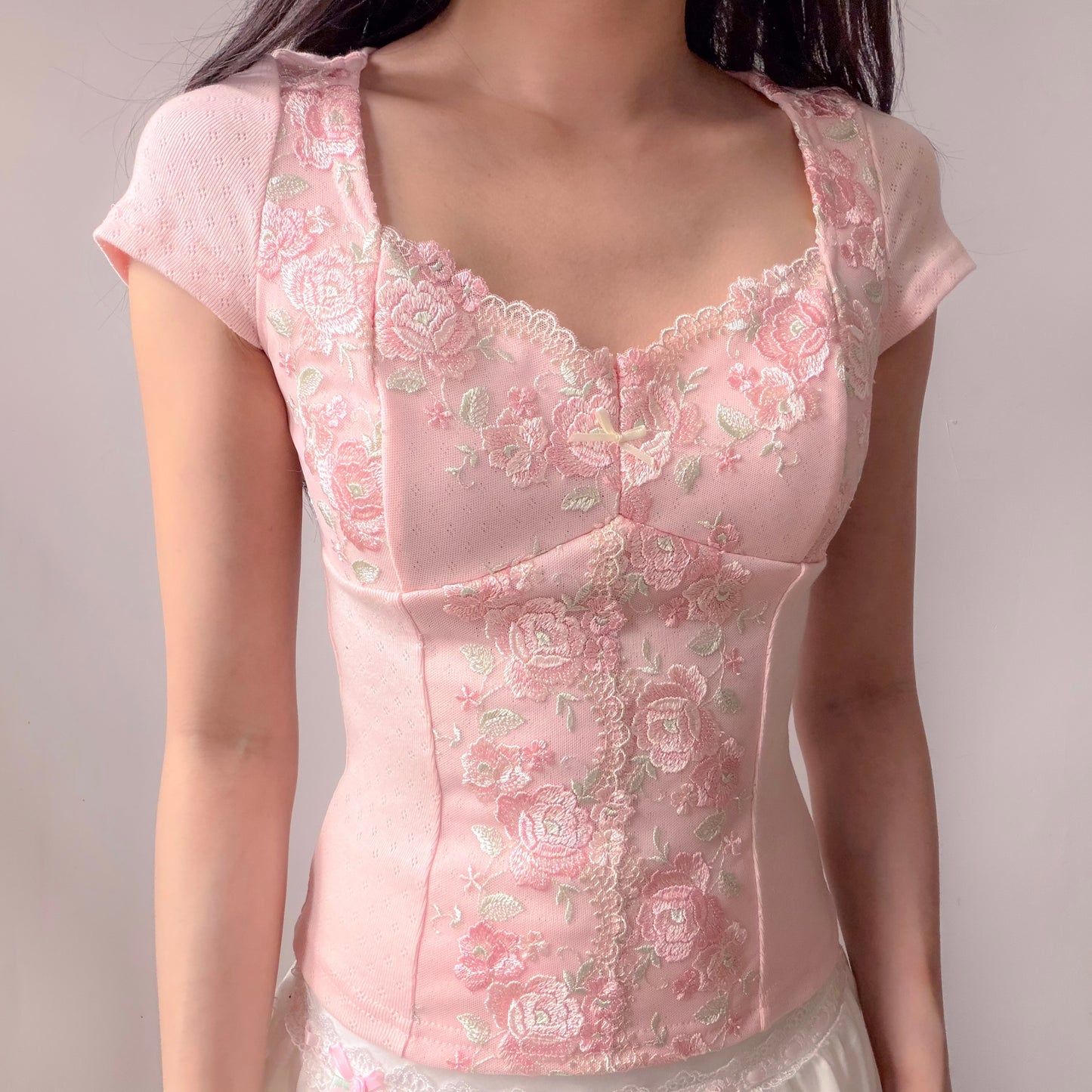 Rosette Reverie Cotton Tee