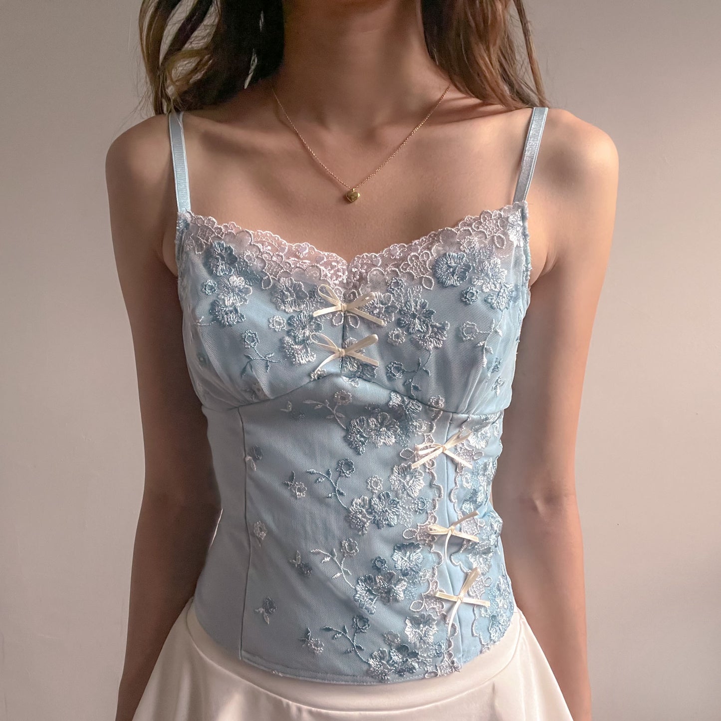 Frost Flower Asymmetrical Top